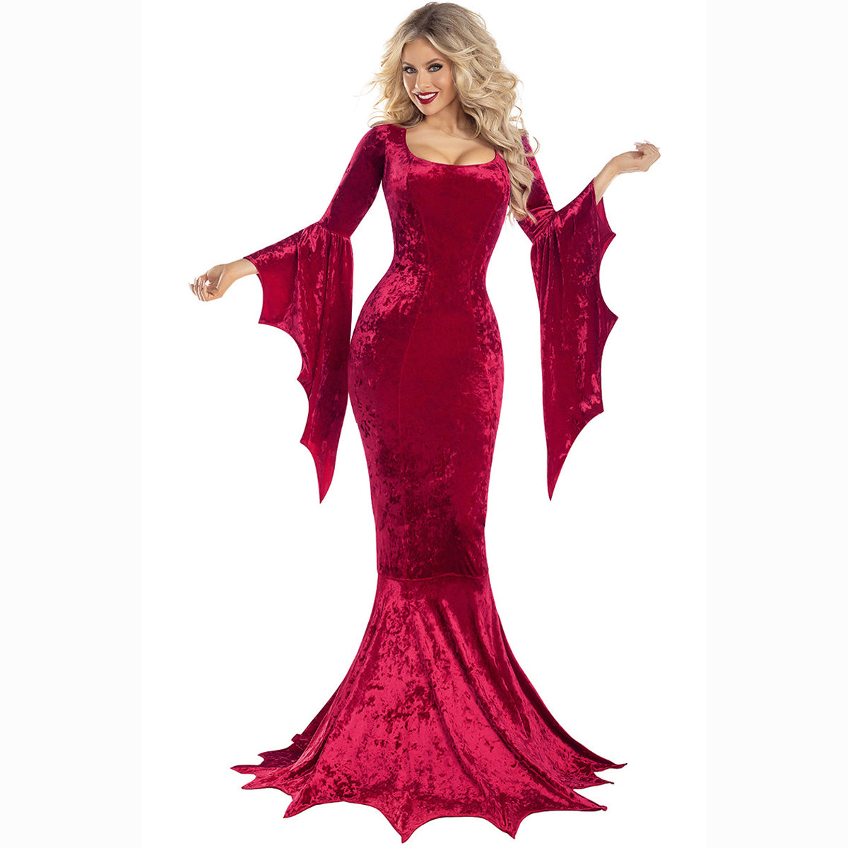 Costume da sposa vampira con pipistrello, strega e fantasma per Halloween per donna