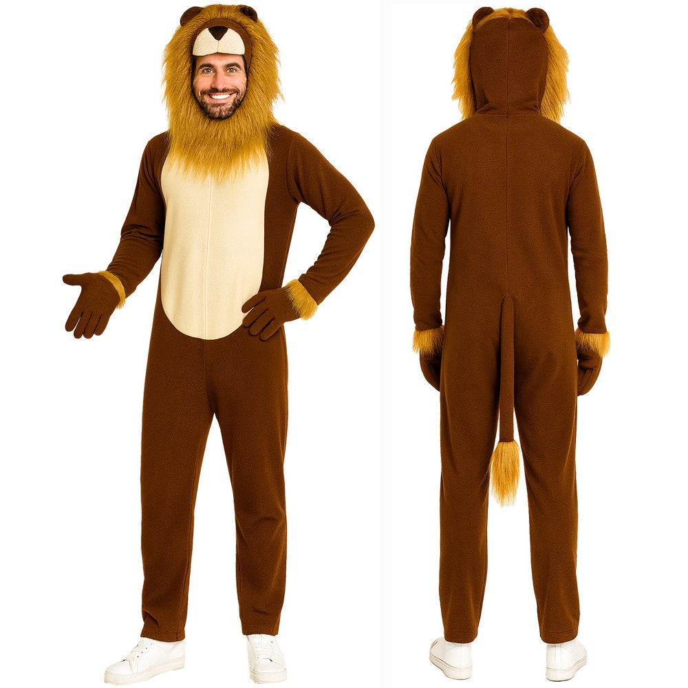 Costume da animale Leone per festa di Halloween per adulti