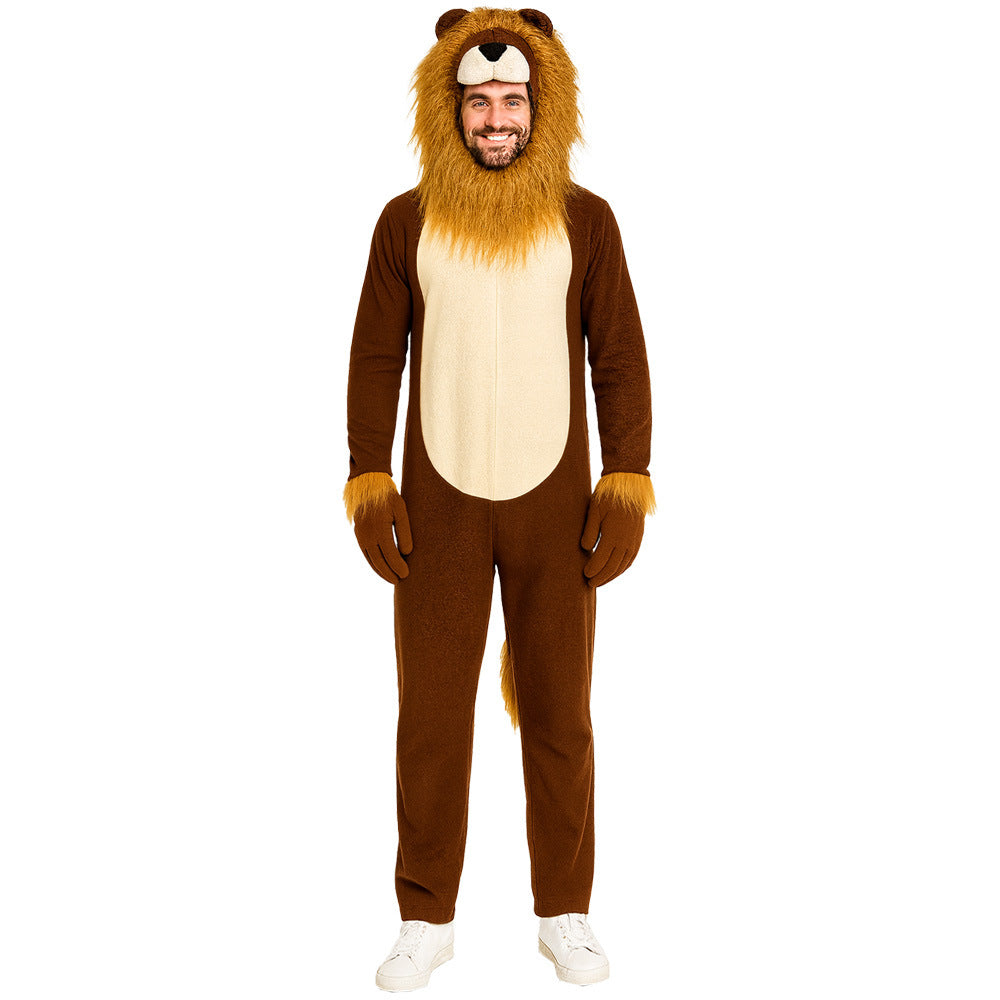 Costume da animale Leone per festa di Halloween per adulti