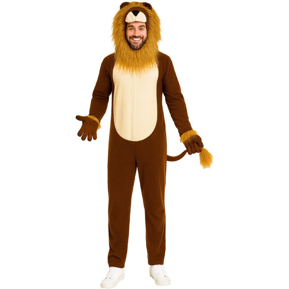 Costume da animale Leone per festa di Halloween per adulti