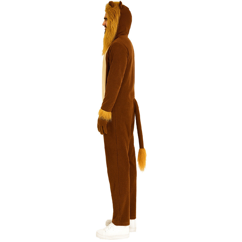 Costume da animale Leone per festa di Halloween per adulti