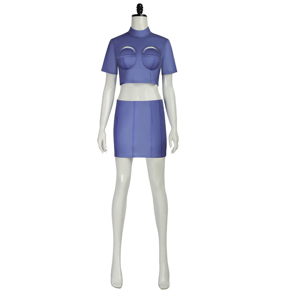 Costume cosplay da hostess Lilu di The Fifth Element per Halloween