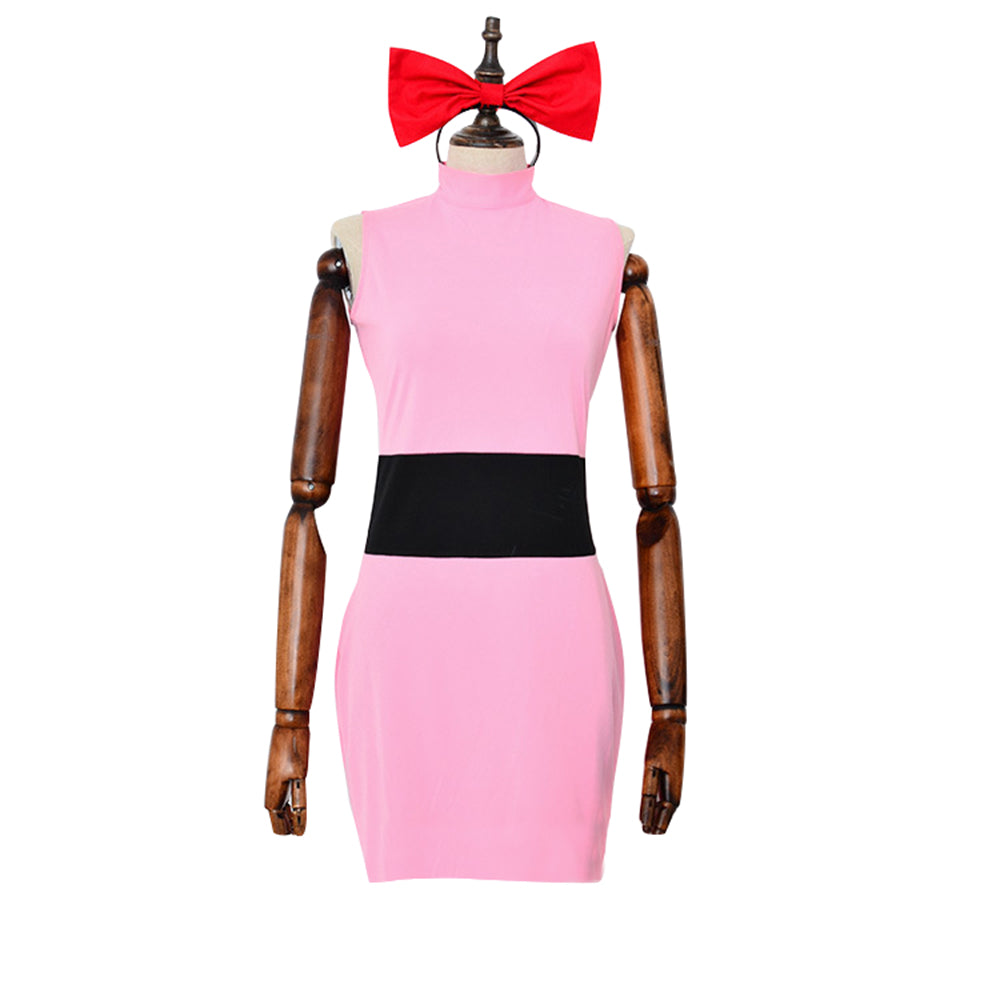 Costume delle Superchicche Blossom Rosa Blu Verde Mini Abito Elegante