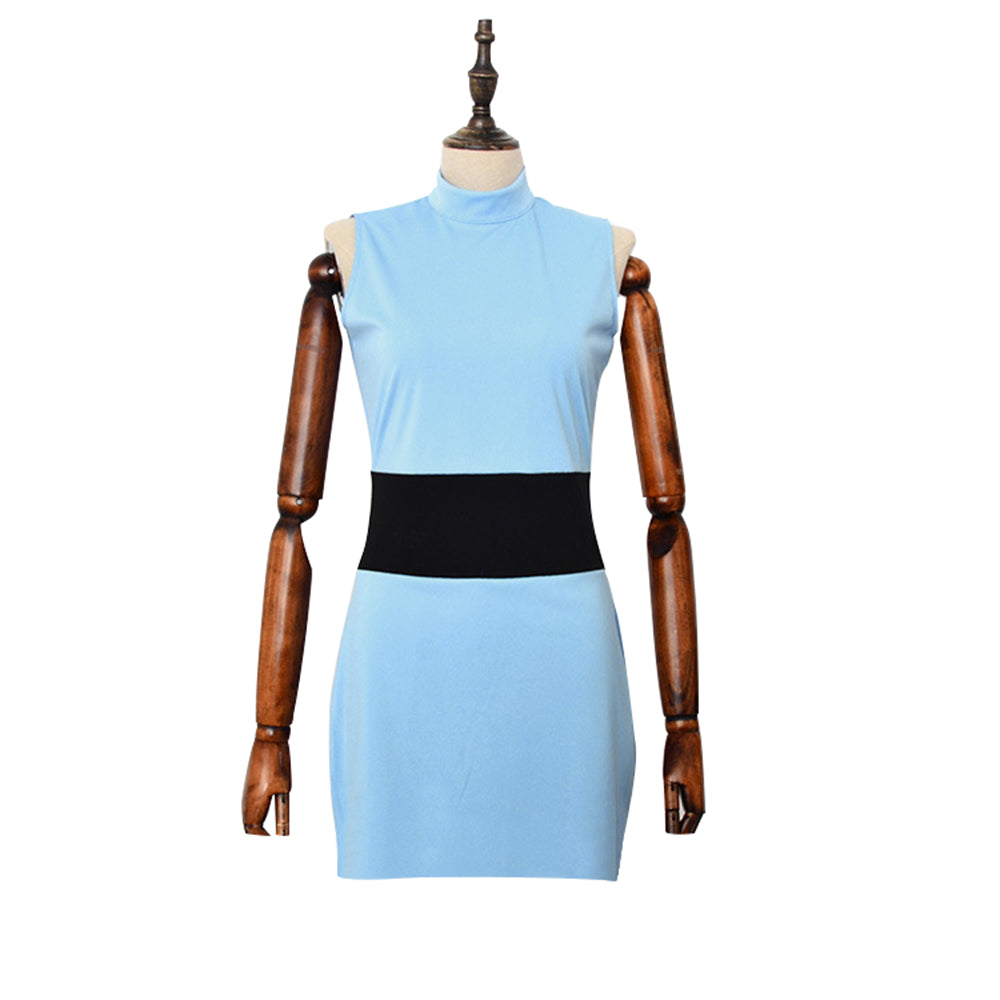 Costume delle Superchicche Blossom Rosa Blu Verde Mini Abito Elegante