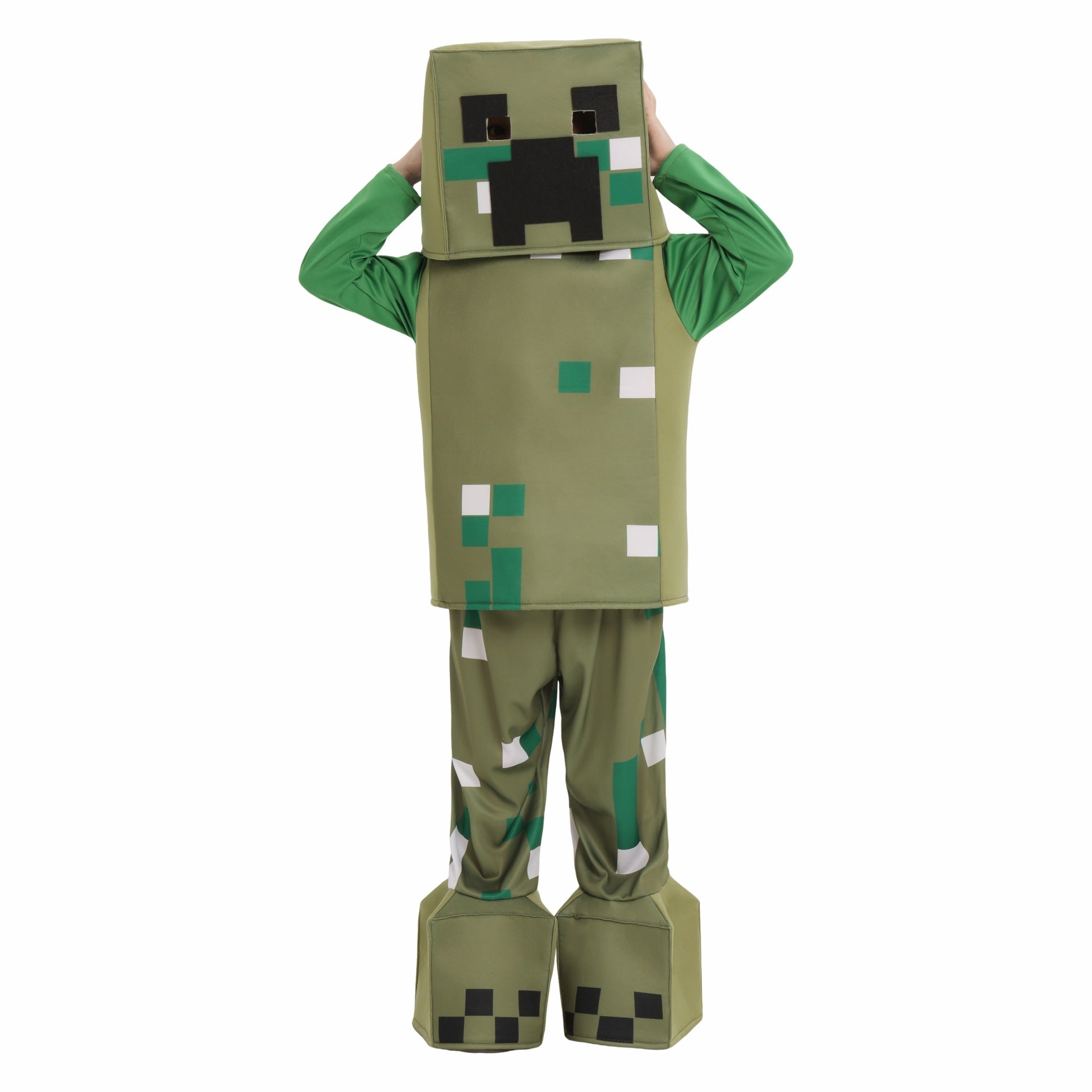 Costume classico di Halloween da Creeper di Minecraft per bambini maschi Disguise
