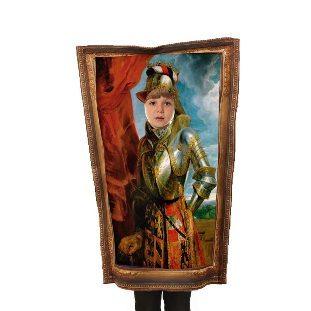 Murales divertenti parodia Costume Mona Lisa ragazza francese Einstein Marie Curie Re Regina Vittoria Cavaliere