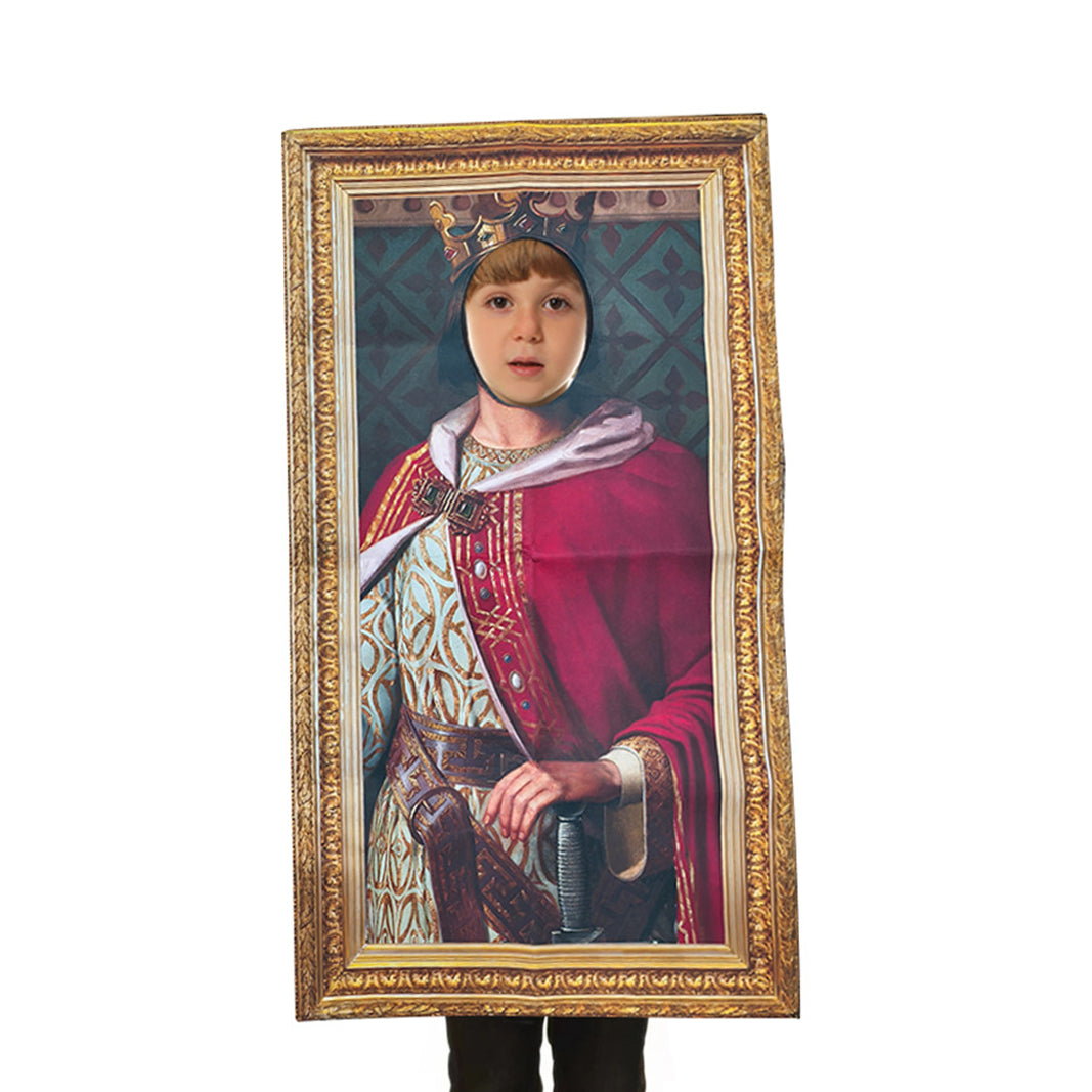 Murales divertenti parodia Costume Mona Lisa ragazza francese Einstein Marie Curie Re Regina Vittoria Cavaliere