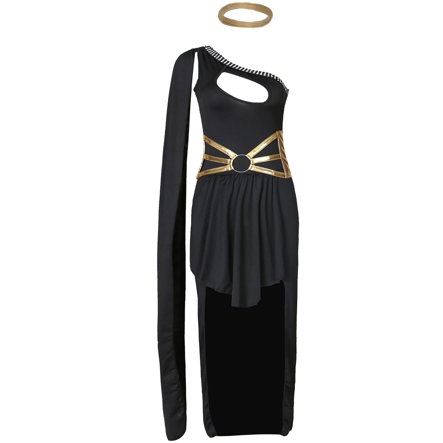 Vestito da festa per coppia a tema Cleopatra Costume egiziano Halloween donna