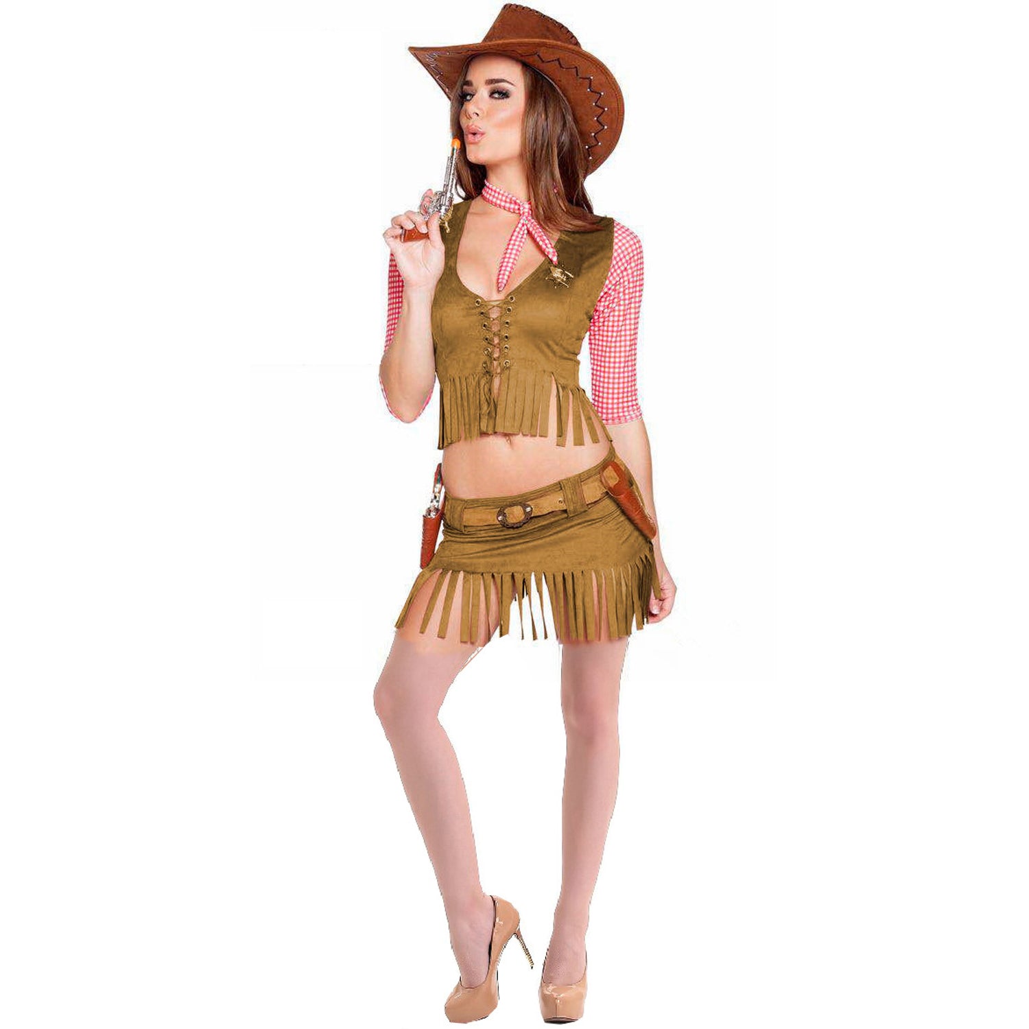 Costume da cowgirl western per Halloween