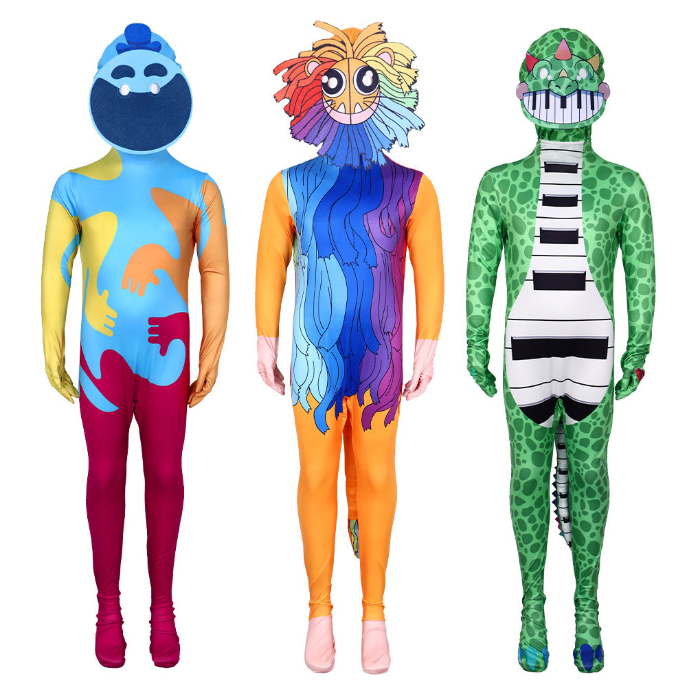 Poppy Playtime Capitolo 4 Cosplay Doey The Doughman Pianosaurus Yarnaby Costume