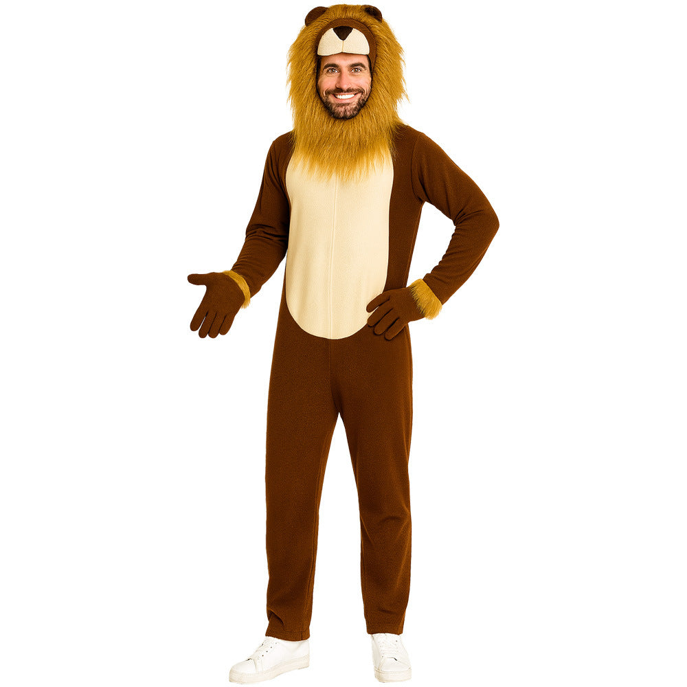 Costume da animale Leone per festa di Halloween per adulti