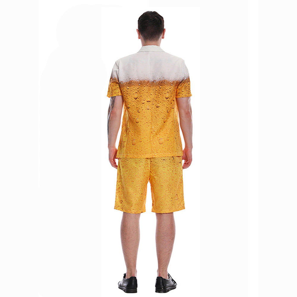 Costume da birra Costume divertente Abiti Oktoberfest Vestito per uomini donne Halloween Carnevale