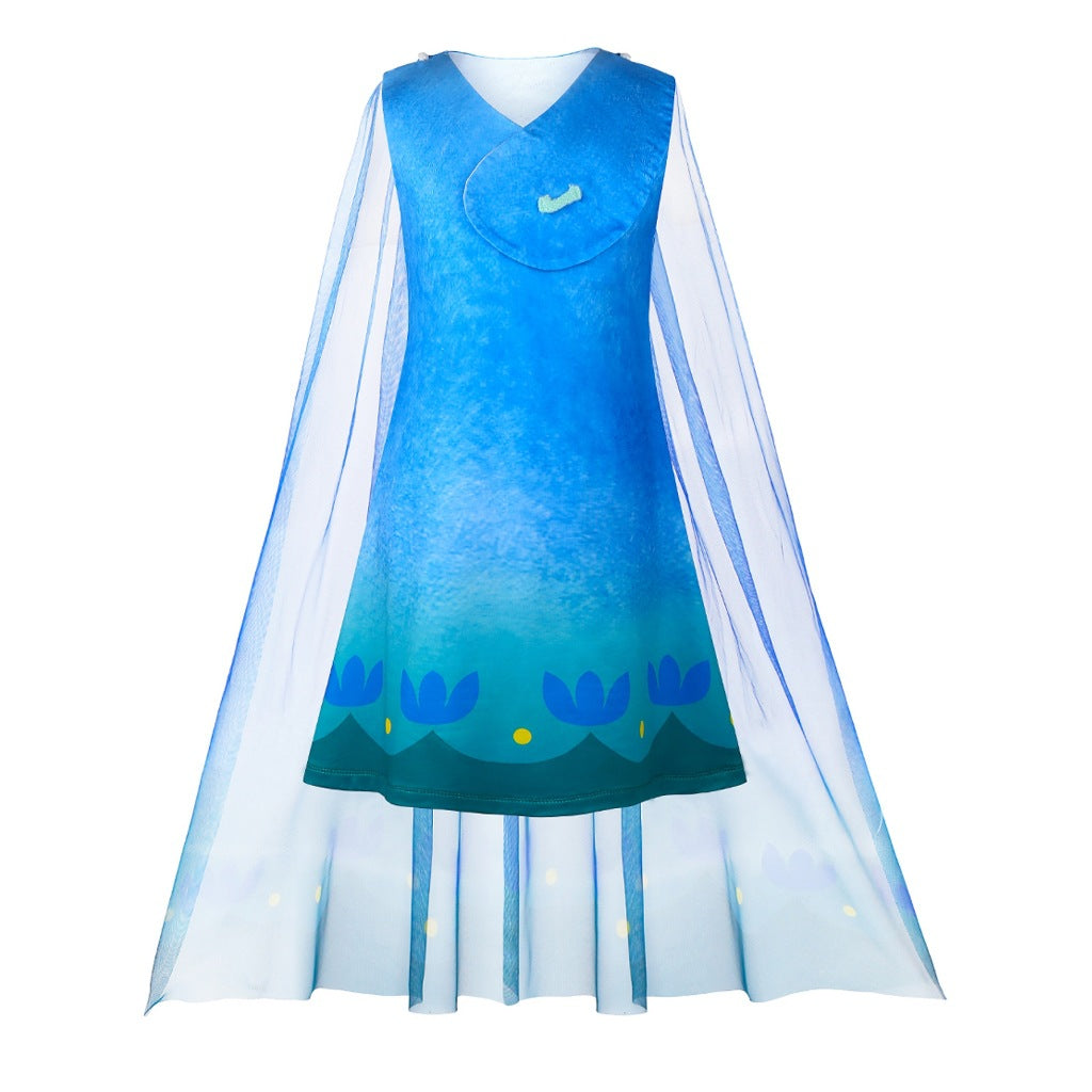 Costume da Principessa Poppy per Ragazze Trolls World Tour Set Abito