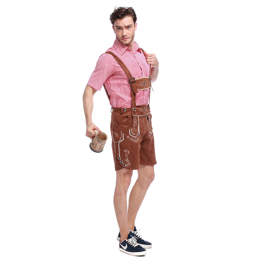 Costume da Cameriere di Birra Tedesco da Oktoberfest per Uomo per Halloween