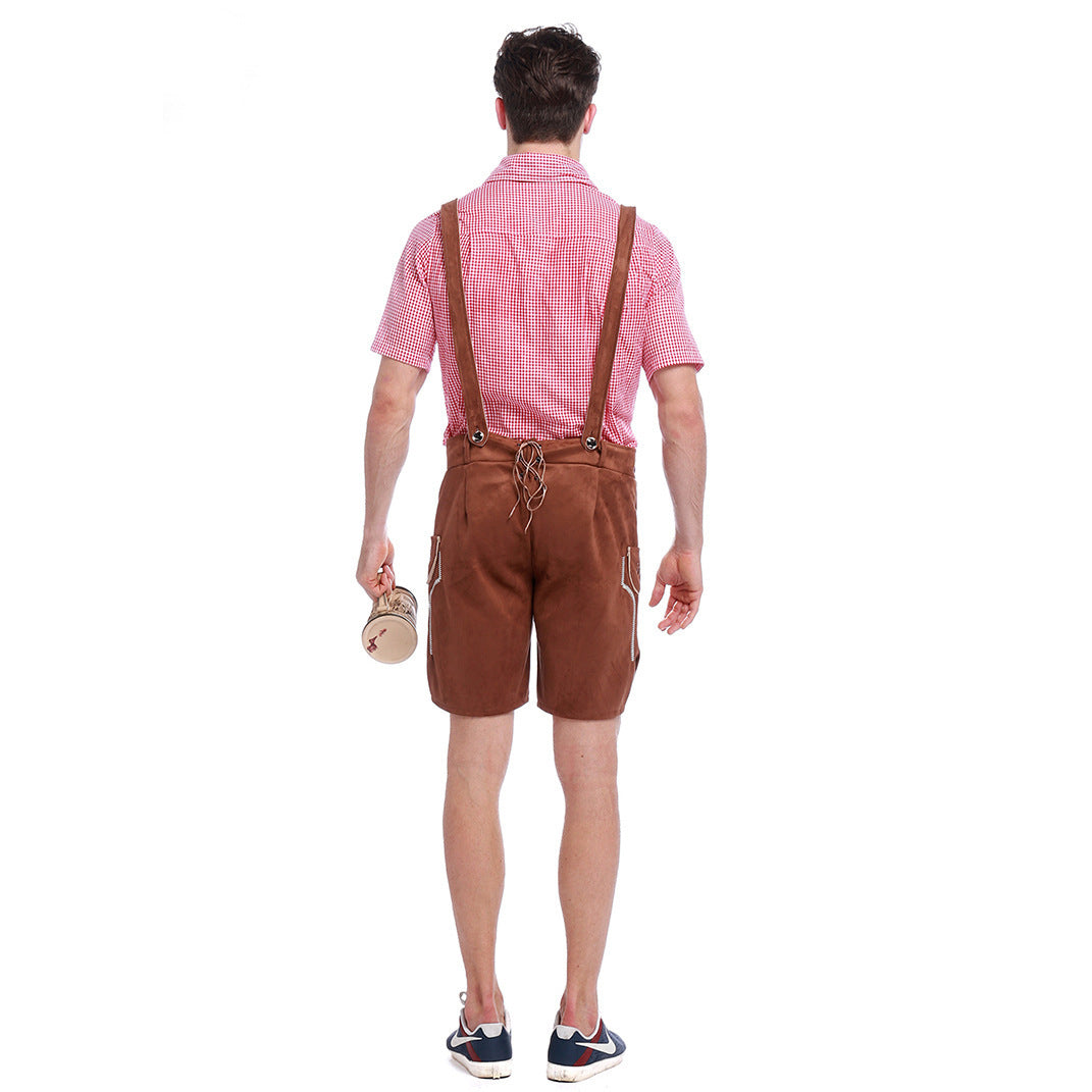 Costume da Cameriere di Birra Tedesco da Oktoberfest per Uomo per Halloween