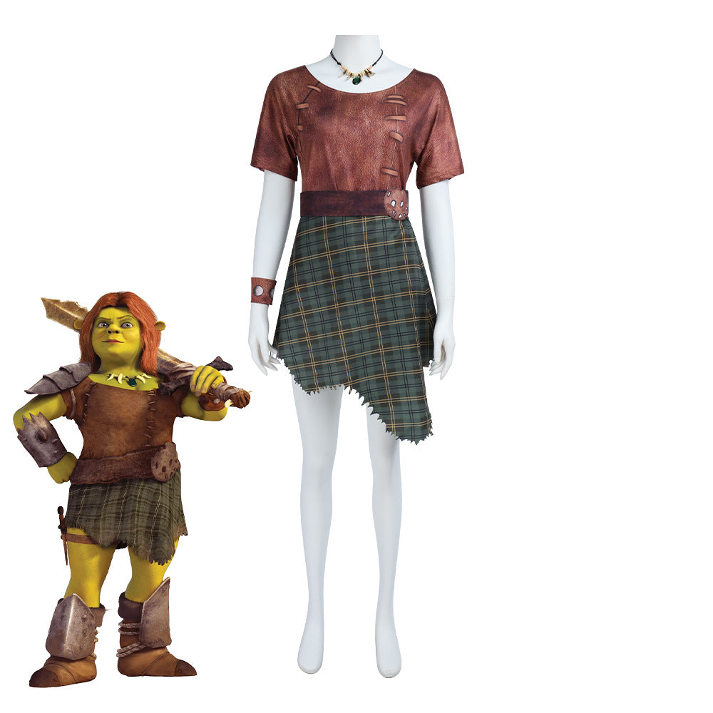 Costume cosplay Shrek 5 Fiona Orco Abito di Halloween per donne