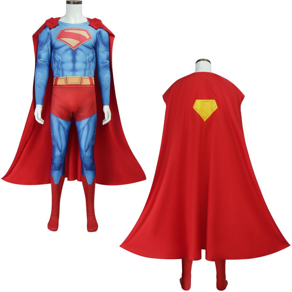Tuta 3D Deluxe Superman Clark Kent con Mantello Bodysuit