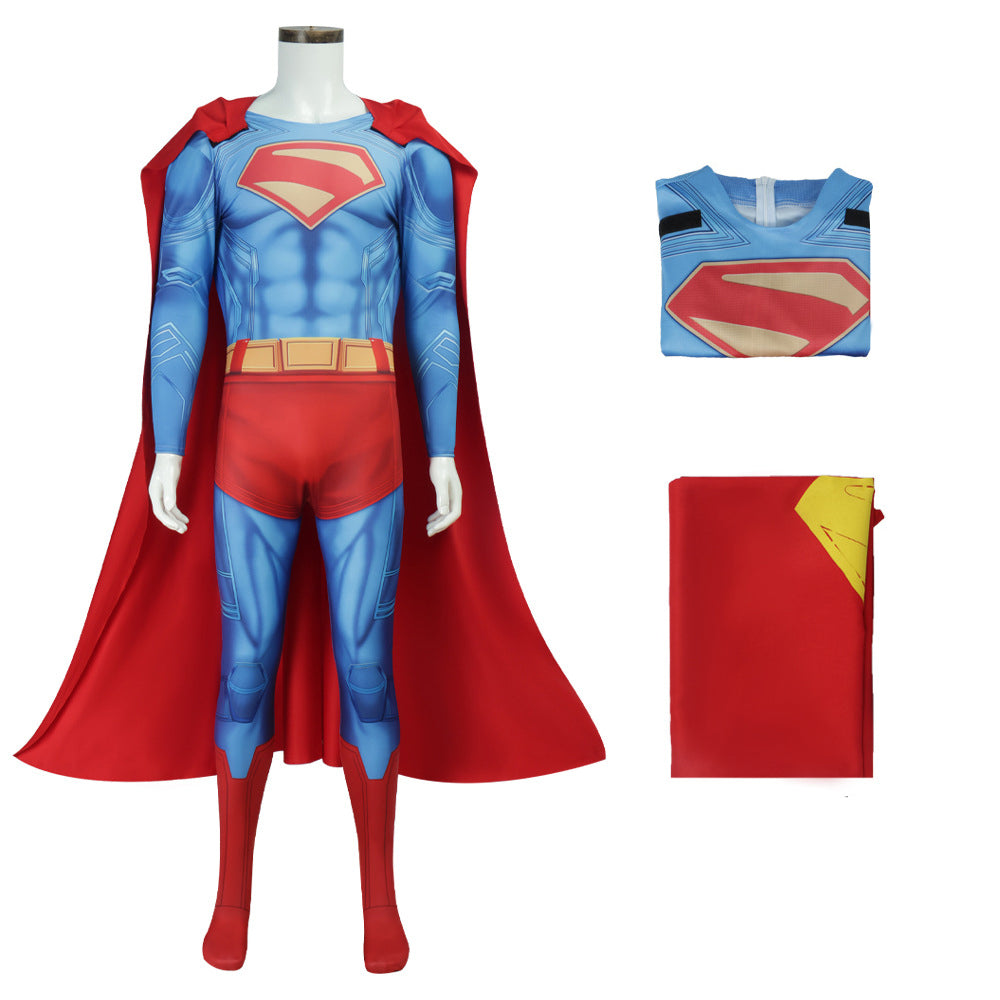 Tuta 3D Deluxe Superman Clark Kent con Mantello Bodysuit