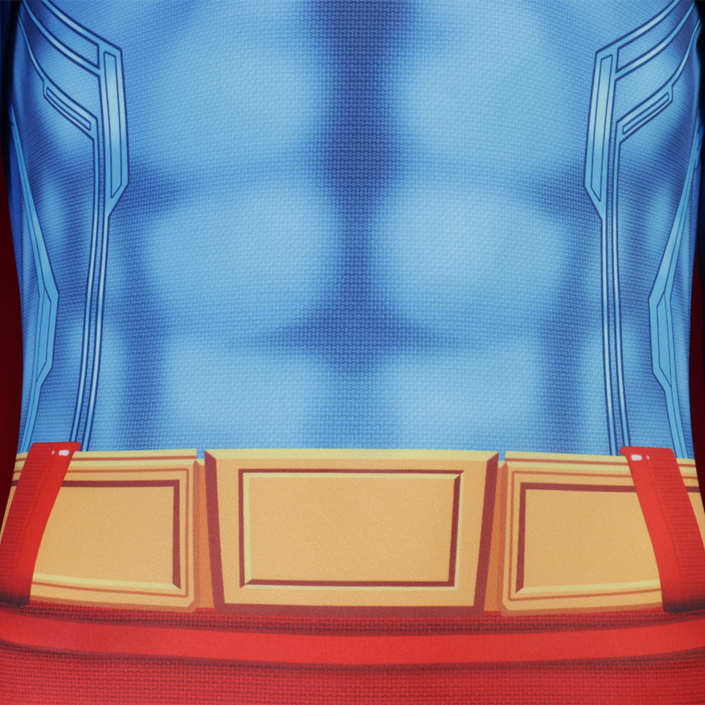 Tuta 3D Deluxe Superman Clark Kent con Mantello Bodysuit