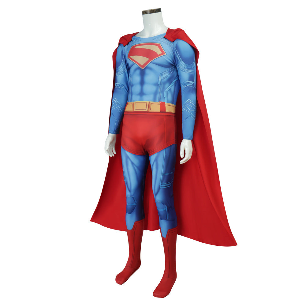 Tuta 3D Deluxe Superman Clark Kent con Mantello Bodysuit