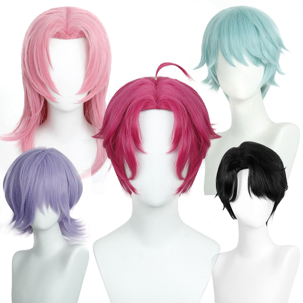 Gruppo Cacciatrici di Streghe Kpop Mira Zoe Rumi Beibi Qin Yu Abby Parrucca