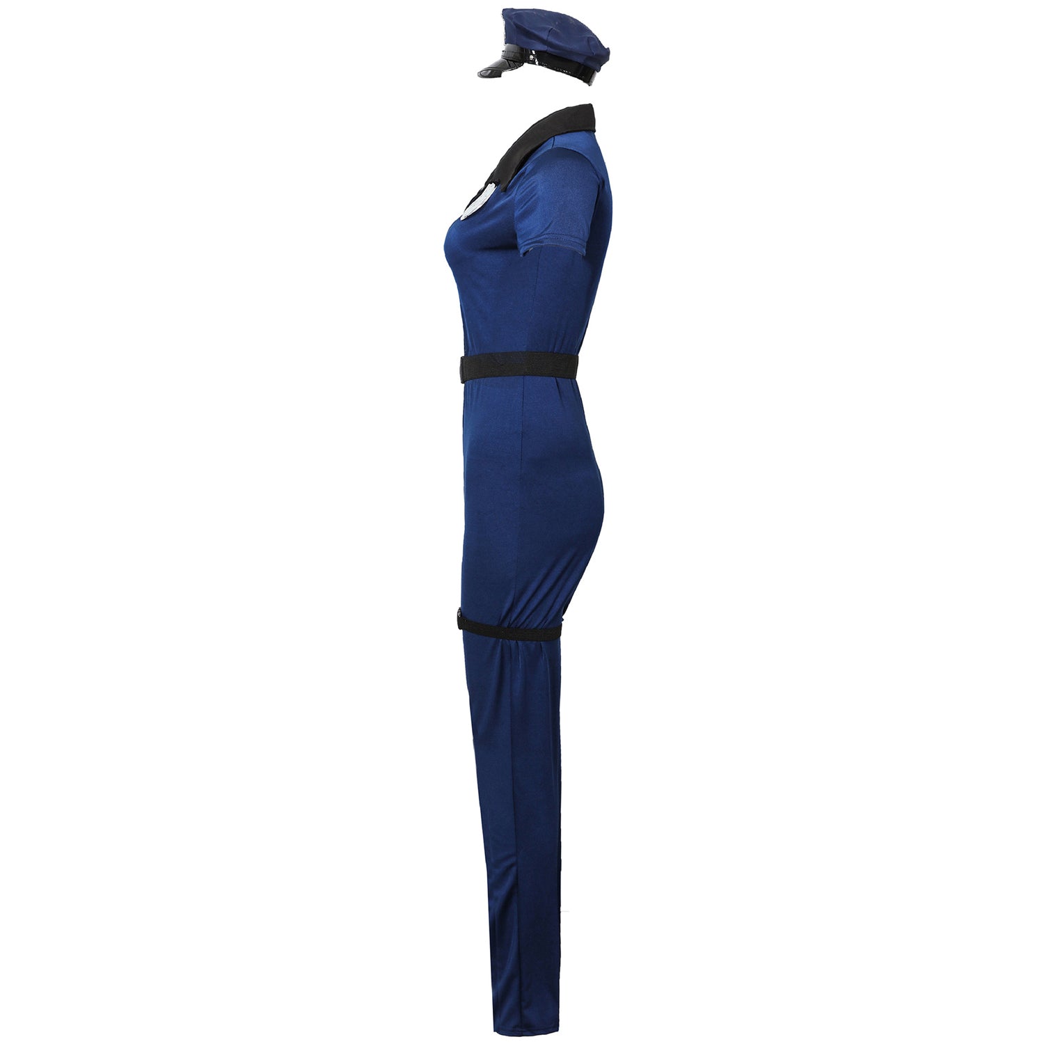Costume da poliziotta con cappello per donna Halloween M a XL