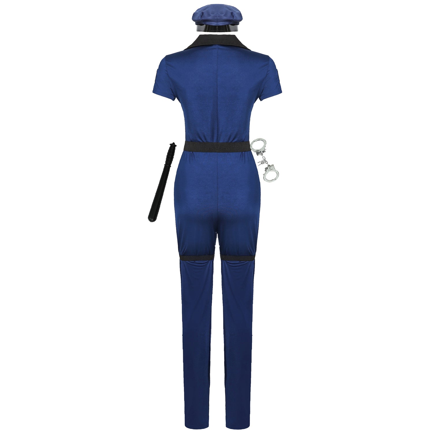 Costume da poliziotta con cappello per donna Halloween M a XL