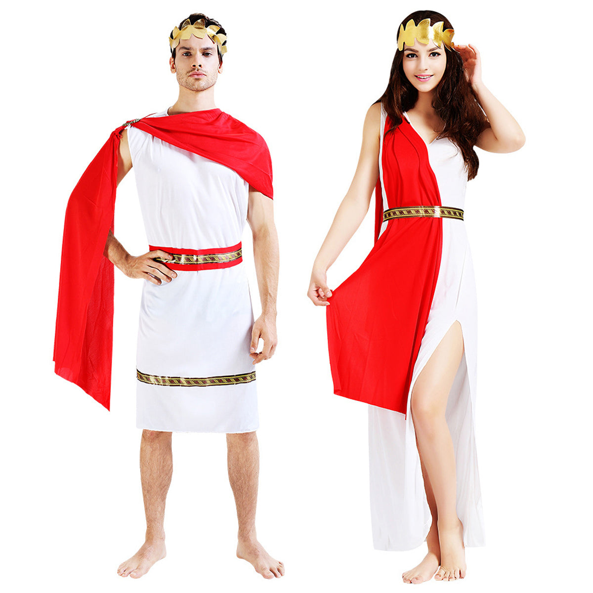 Costume adulto coppia antico egizio romano greco