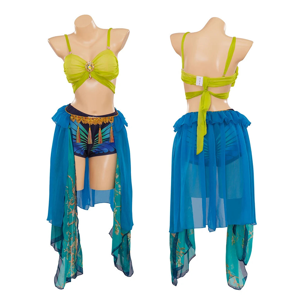 Costume da schiava Britney Spears 4 U Dreamcosplay per palcoscenico e Halloween