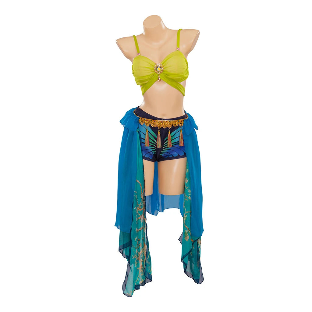 Costume da schiava Britney Spears 4 U Dreamcosplay per palcoscenico e Halloween