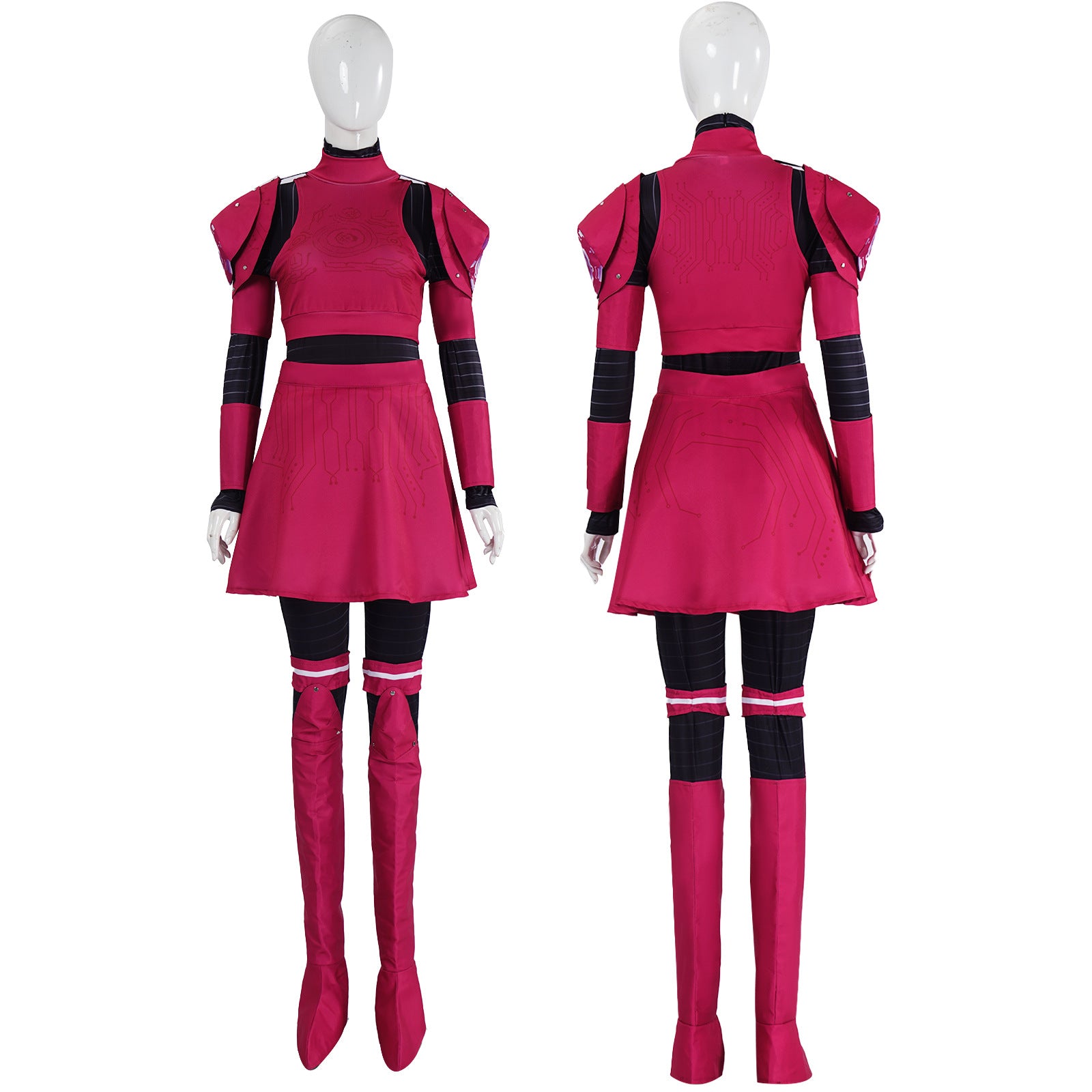 Costume da robot bambola spaventosa Megan M3GAN 2.0 horror cosplay per adulti e bambini