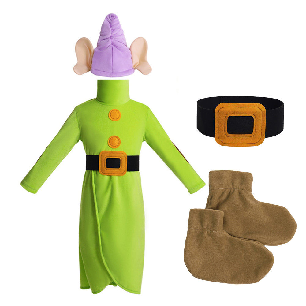 Costume di Brontolo Biancaneve per Bambini Piccoli Sette Nani Cosplay Halloween