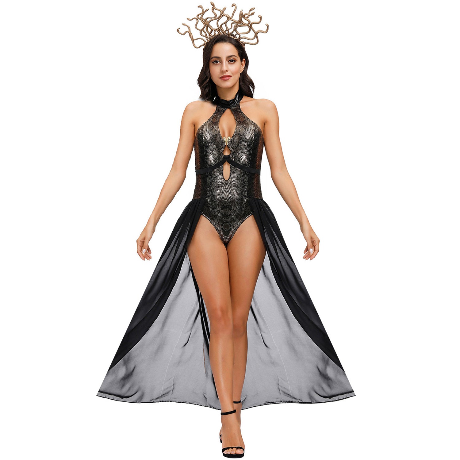 Costume di Medusa egiziana dea greca Halloween