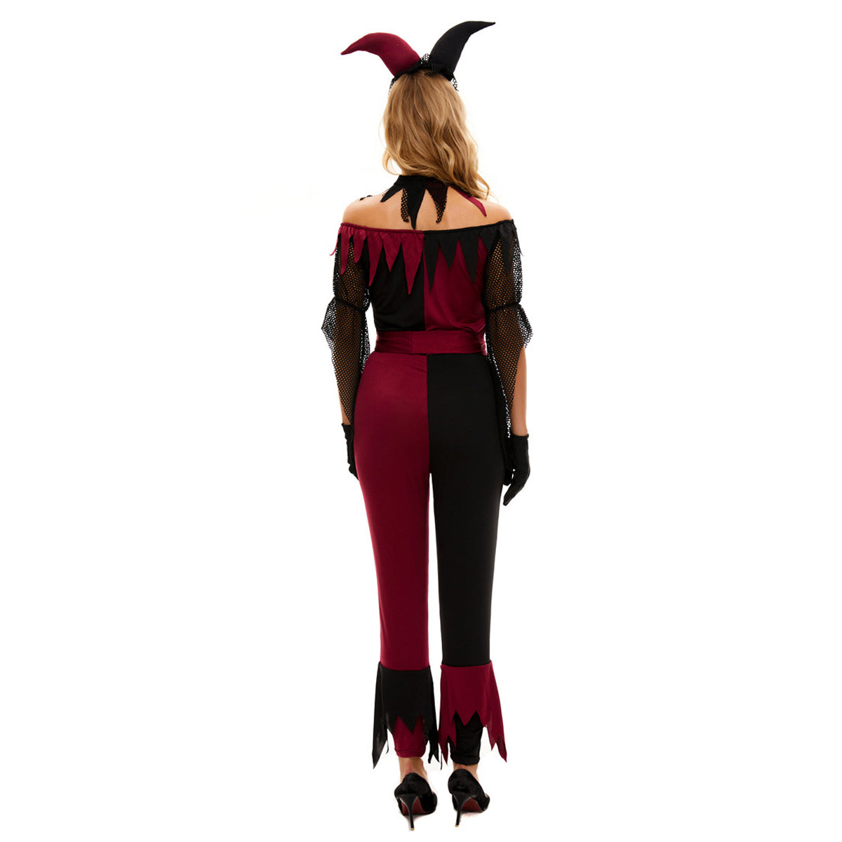 Costume da pagliaccio Psycho Jester Suicide Squad per donna Halloween