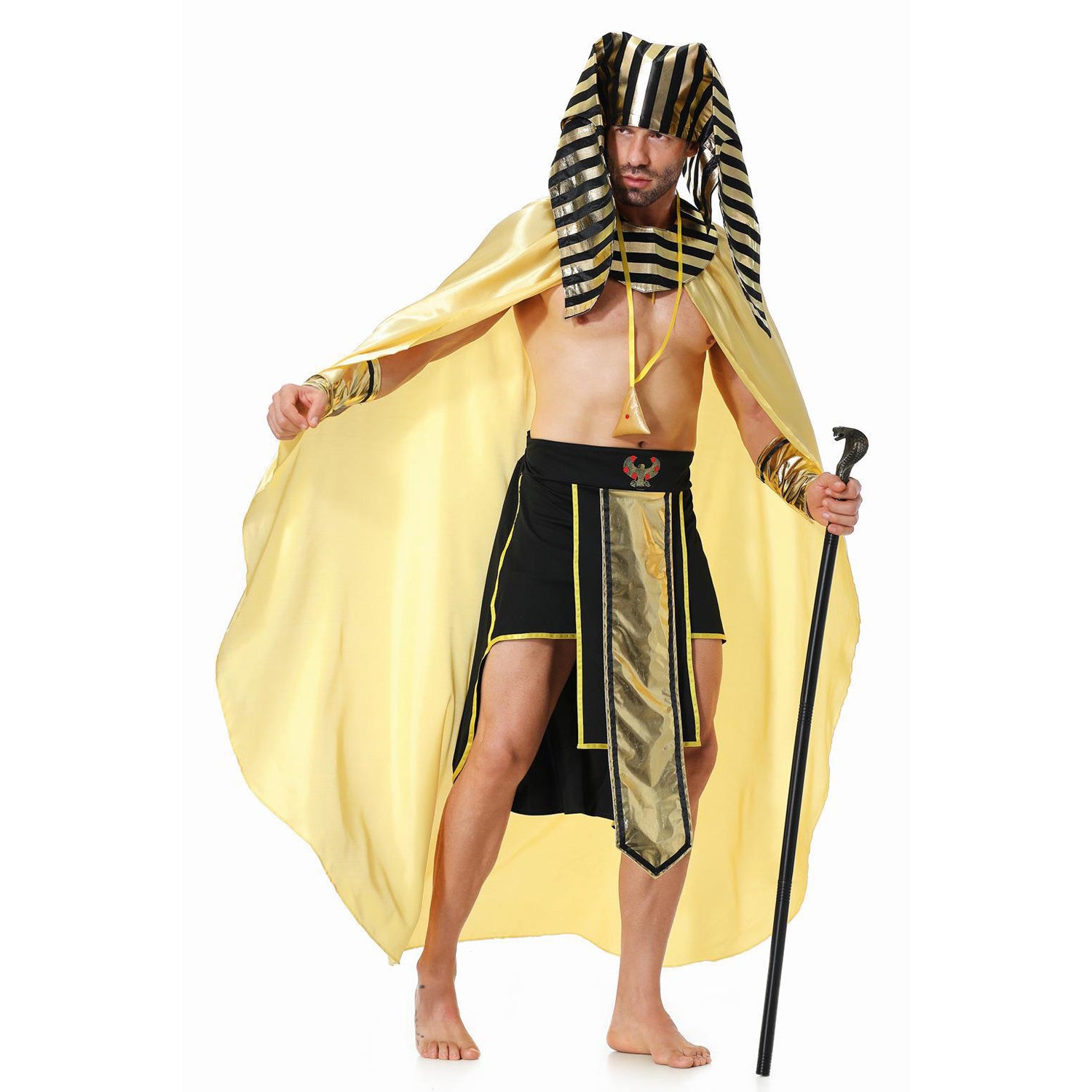 Costume di Halloween del Faraone Reale per Uomo Adulto