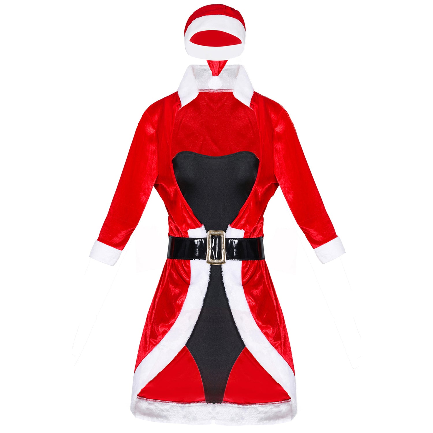 Costume da donna per Natale, set costume vestito smoking e tuta
