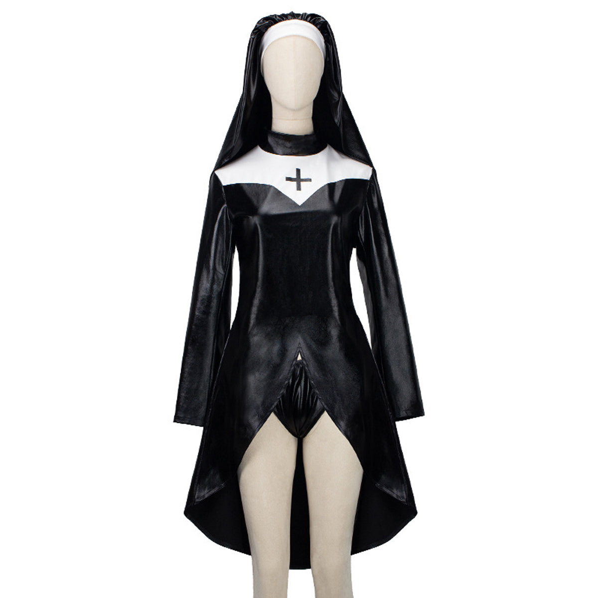 Costume da suora nero vampiro cosplay