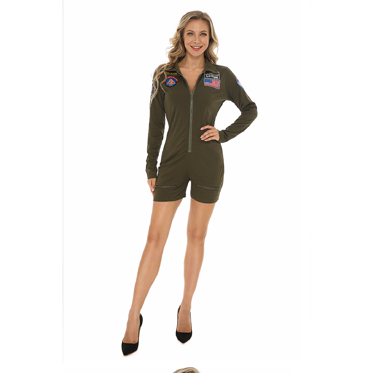 Costume da personaggio pilota tuta per donna