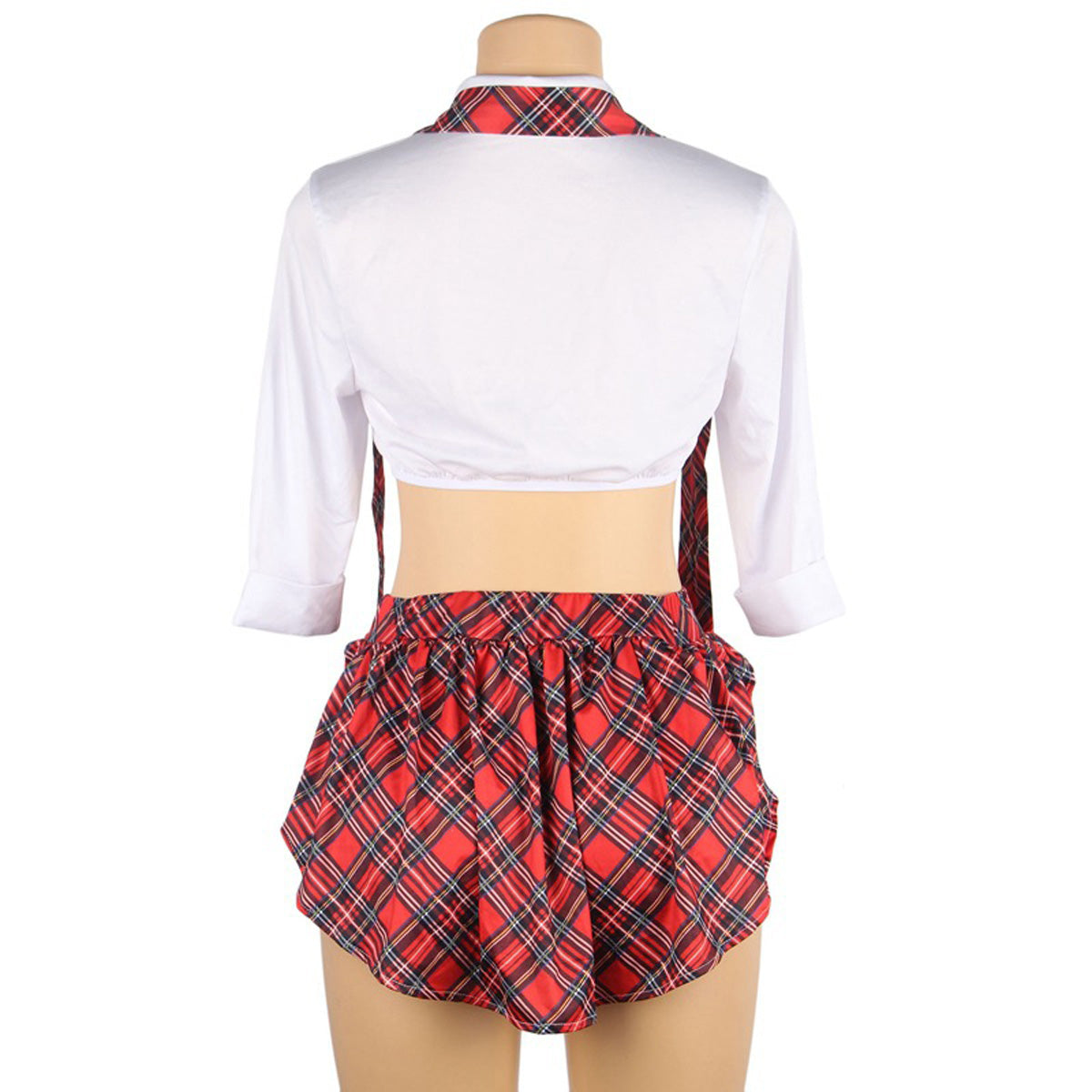 Costume adulto da insegnante allettante con cravatta