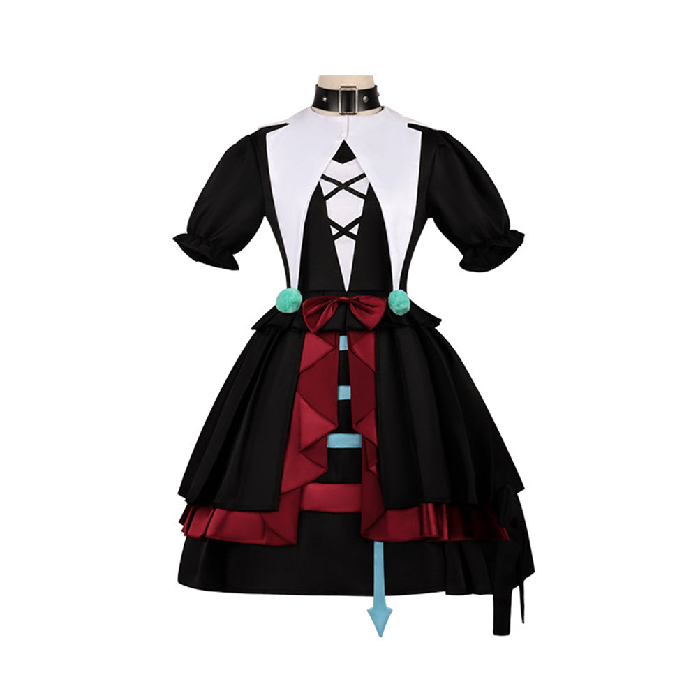 Costume cosplay da festa Game Stella Mute Eileen Eggy per donna