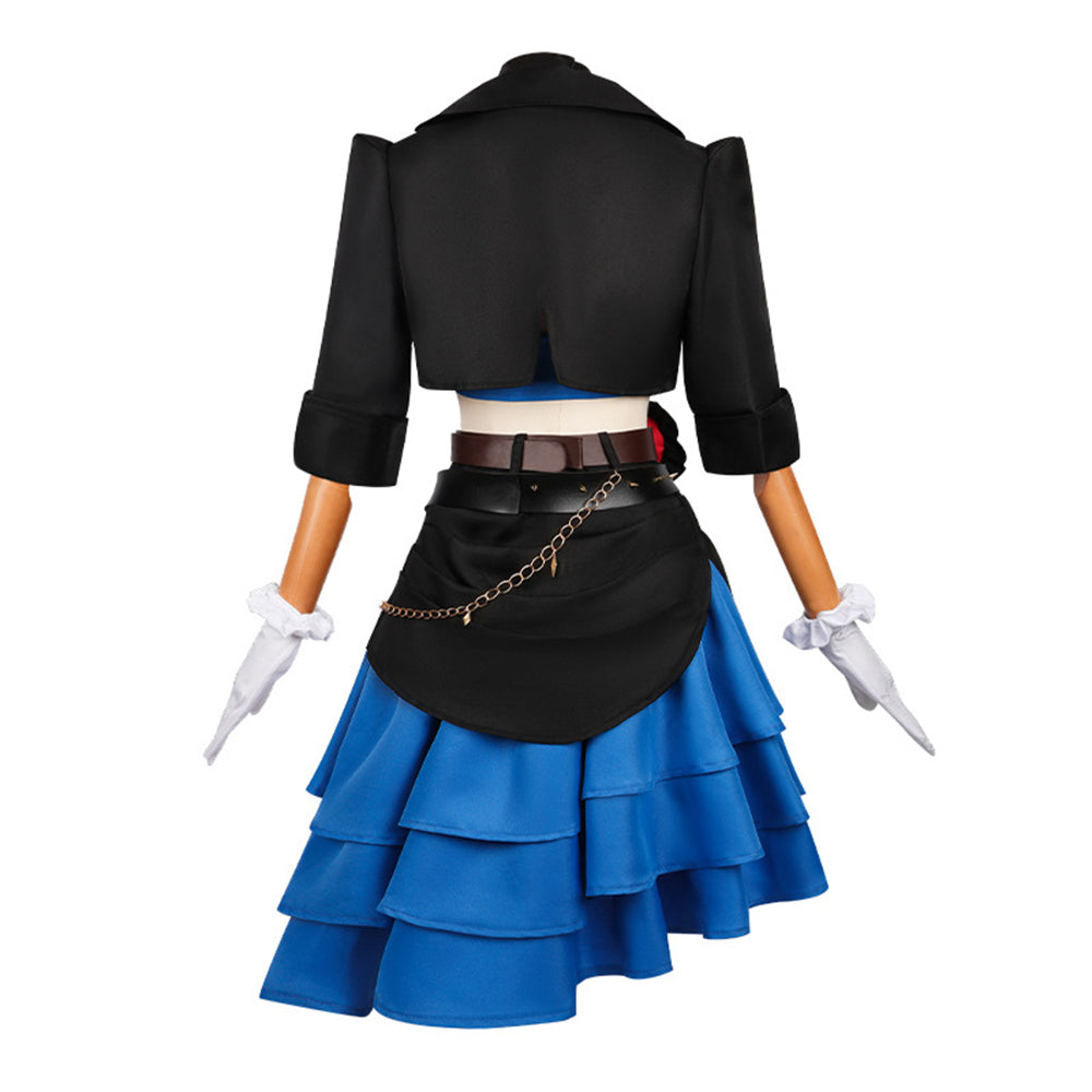 Costume cosplay da festa Game Stella Mute Eileen Eggy per donna