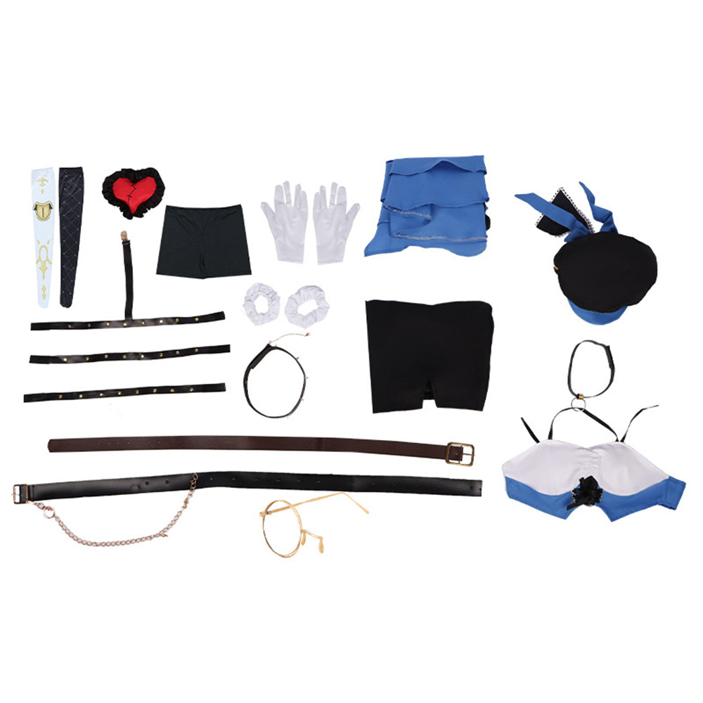 Costume cosplay da festa Game Stella Mute Eileen Eggy per donna