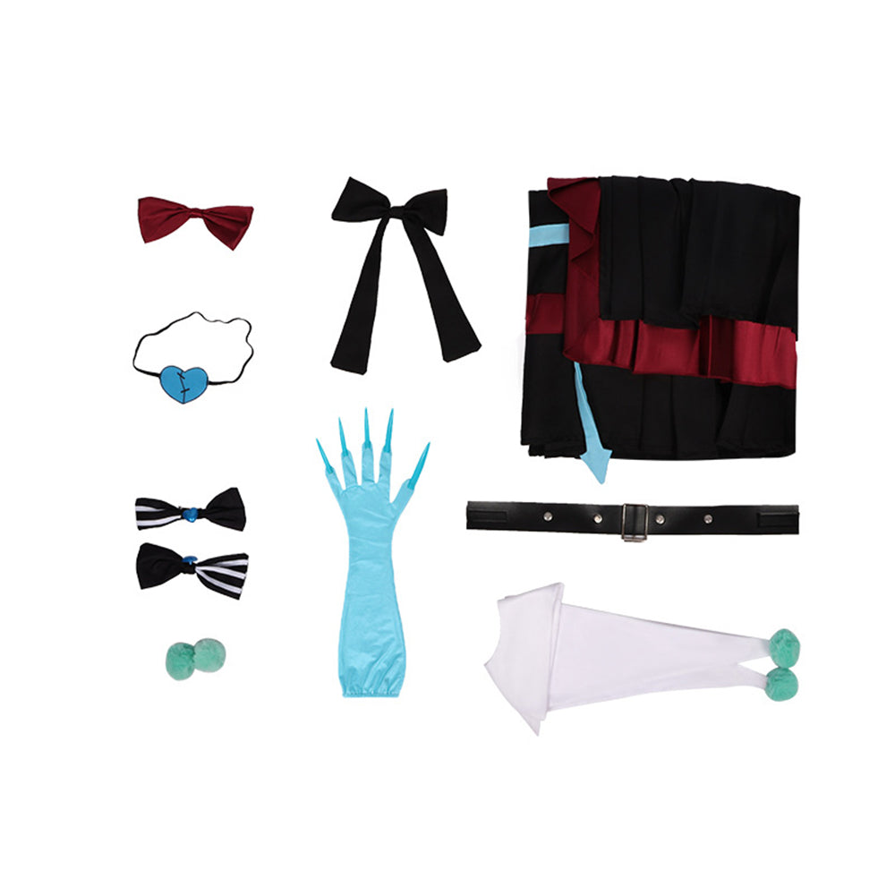 Costume cosplay da festa Game Stella Mute Eileen Eggy per donna
