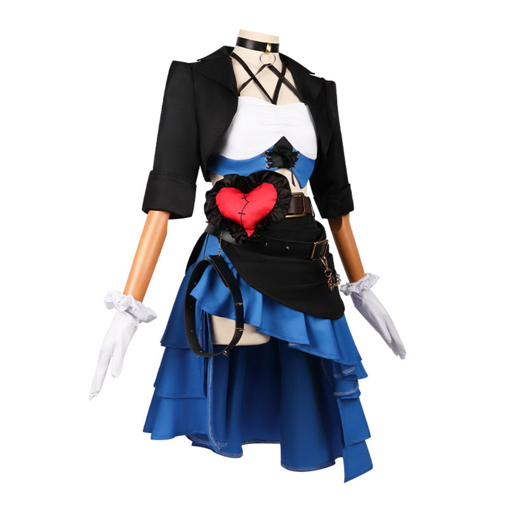 Costume cosplay da festa Game Stella Mute Eileen Eggy per donna