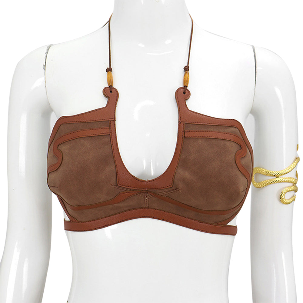 Costume cosplay da carnevale da principessa Leia Organa di Star Wars per adulti