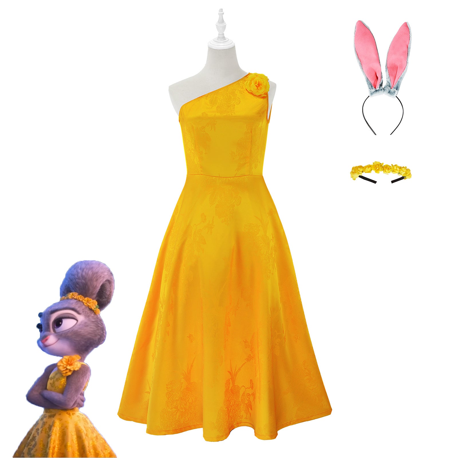 Zootopia 2 Vestito da Coniglio Judy Costume Cosplay Adulto per Festa Carnevale