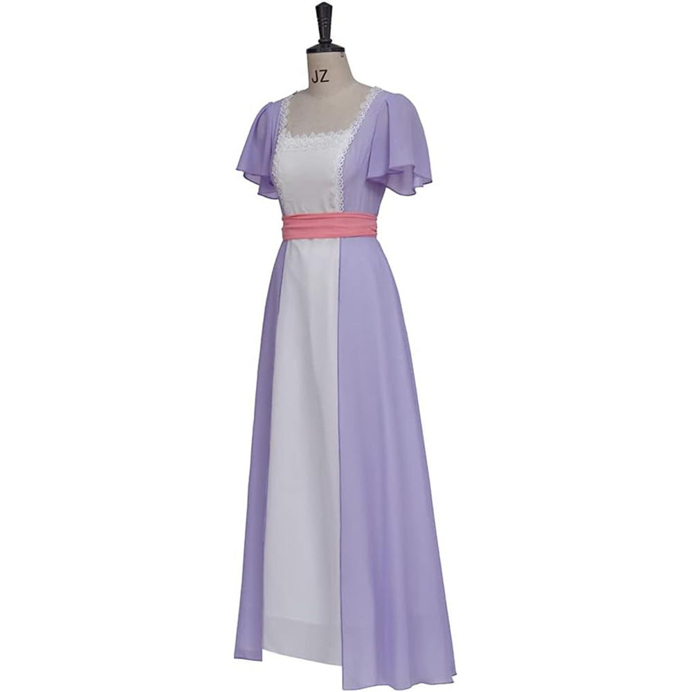 Costume da festa cosplay adulto abito Titanic Rose RMS Carnevale