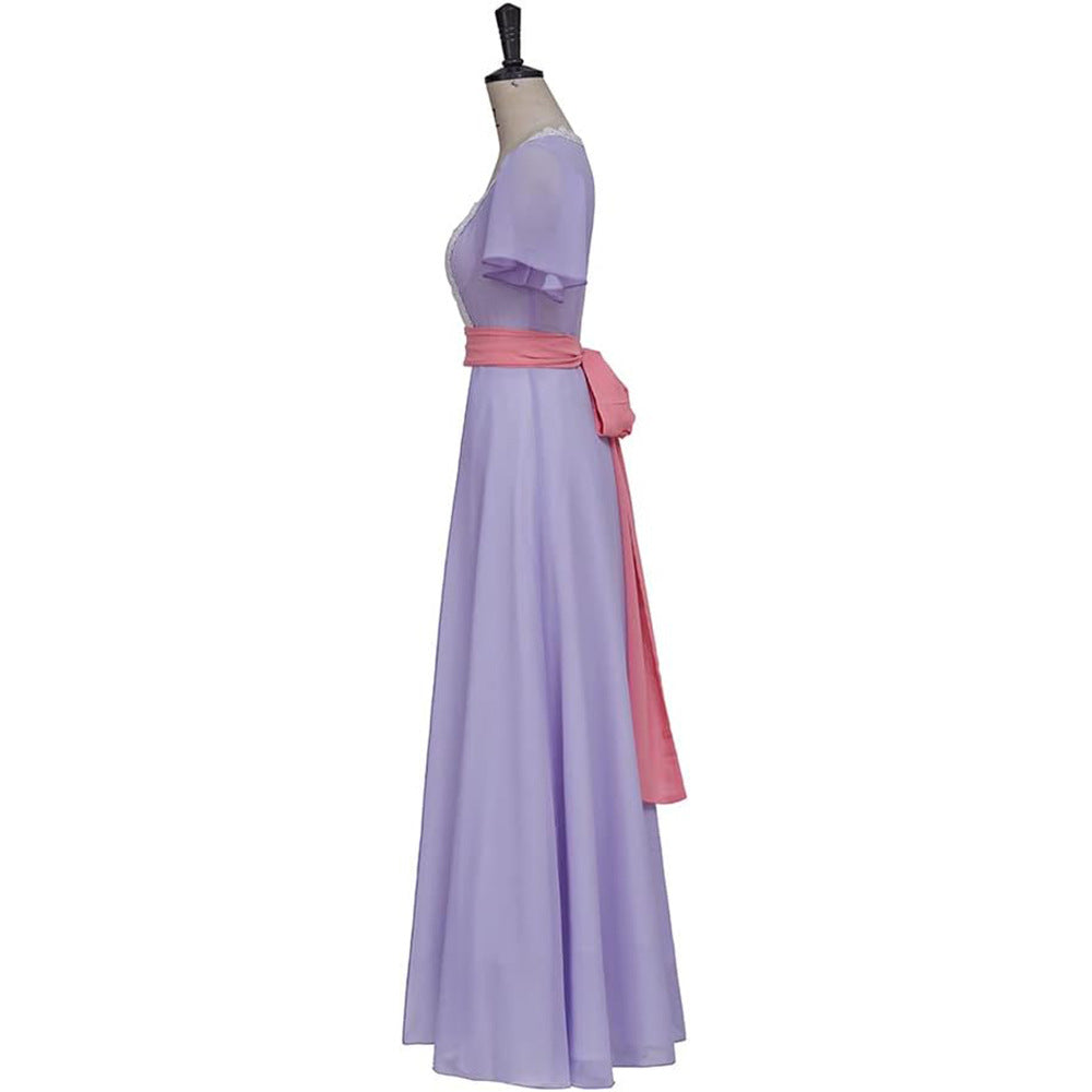 Costume da festa cosplay adulto abito Titanic Rose RMS Carnevale
