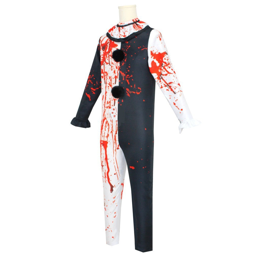 Terrifier 2 Arte Il Pagliaccio Joker Costume Cosplay Tuta Halloween