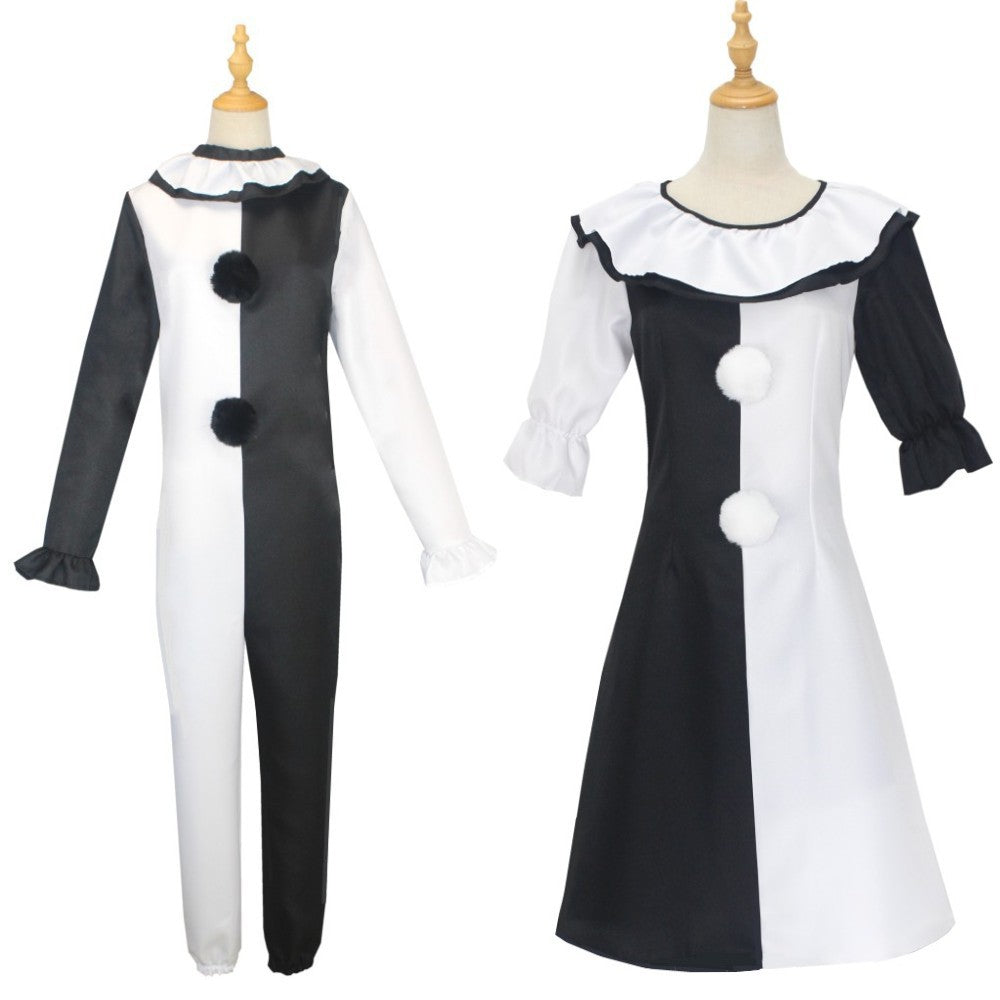 Terrifier 2 Arte Il Pagliaccio Joker Costume Cosplay Tuta Halloween